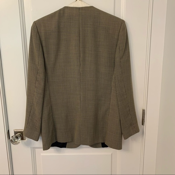Vintage Italian Shawl Collar Tweed Blazer Size 10 - Picture 6 of 14